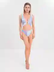Лазурный купальник раздельный женский, 3 цвета