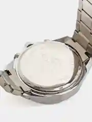 Серебряный наручные мужские  часы с кварцевым механизмом