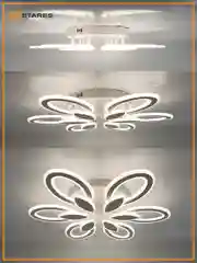 Управляемая светодиодная  потолочная люстра с пультом Estares Aurora double 120W до 25кв.м