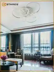 Управляемая светодиодная потолочная люстра с пультом Estares CARNAVAL RGB 50W+30W,до15кв.м