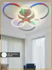 Управляемая светодиодная потолочная люстра с пультом Estares CARNAVAL RGB 50W+30W,до15кв.м