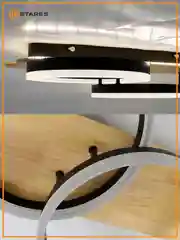 Управляемая светодиодная  потолочная люстра с пультом  Estares WOODY LOFT 80W до 20 кв.м