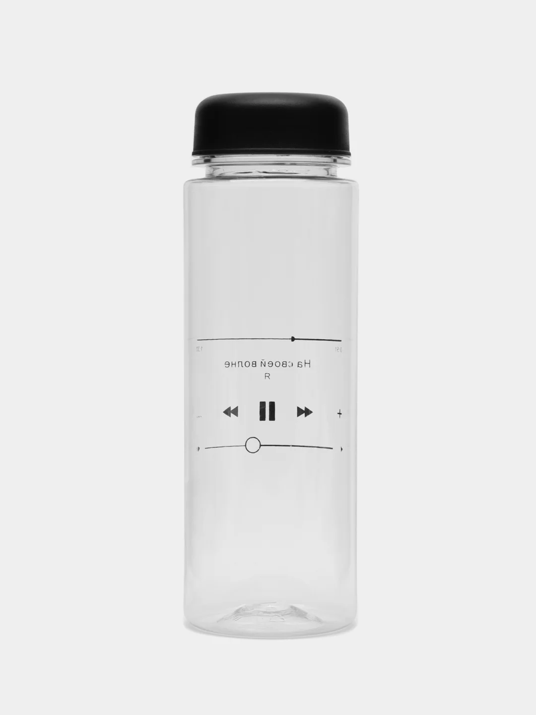 Серый меланж спортивная бутылка для воды и коктейлей My Bottle с крышкой, 500 мл