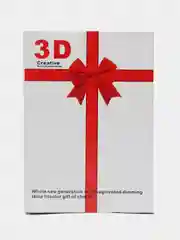 Белый светильник ночник 3d с разноцветной подсветкой