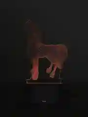 Зеленый светильник ночник 3d с разноцветной подсветкой