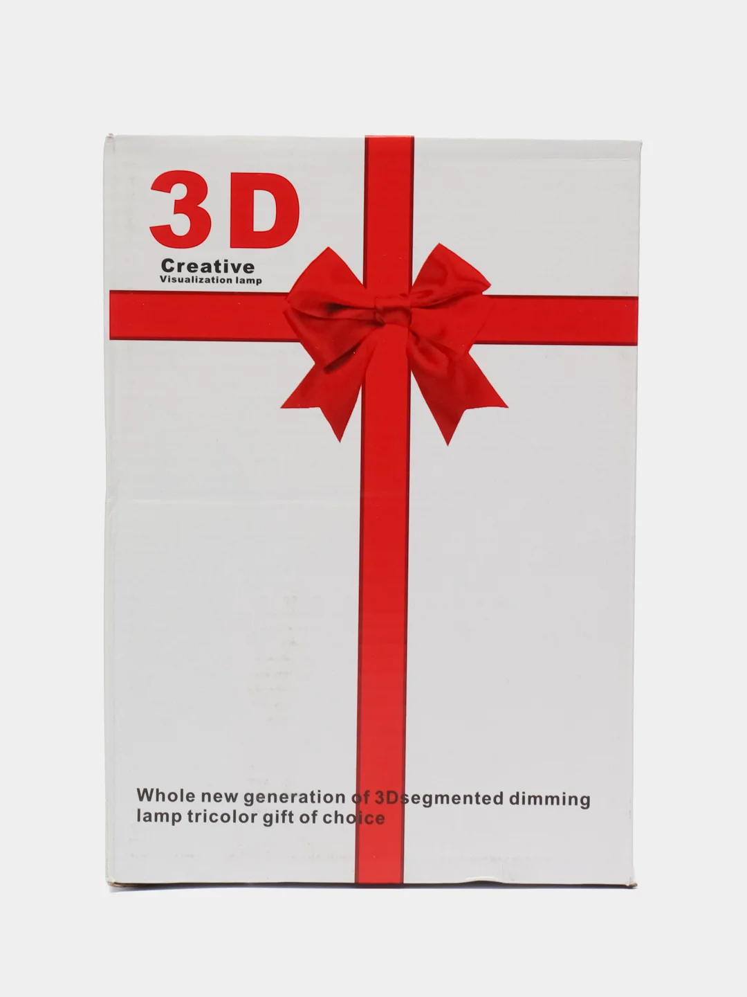 Красный светильник ночник 3d с разноцветной подсветкой