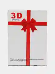 Красный светильник ночник 3d с разноцветной подсветкой