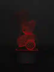 Синий светильник ночник 3d с разноцветной подсветкой