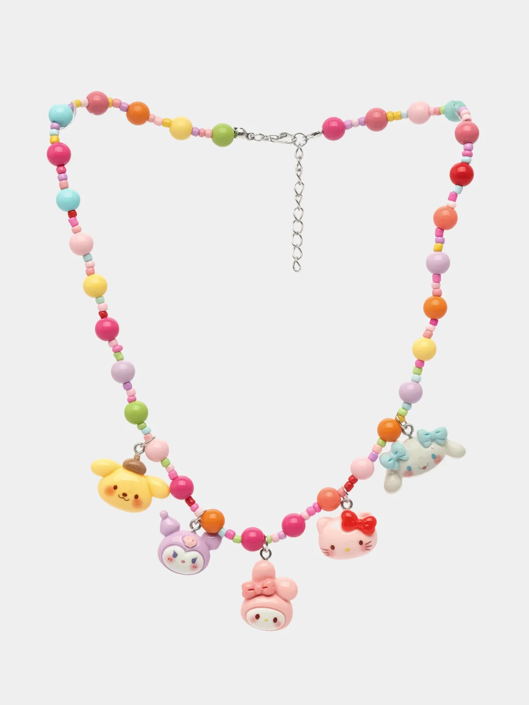 Белый бусы детские с Куроми, Kuromy, My Melody, Микки Маус, детская бижутерия, бусы аниме
