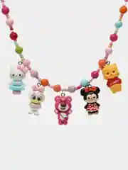 Сиреневый бусы детские с Куроми, Kuromy, My Melody, Микки Маус, детская бижутерия, бусы аниме
