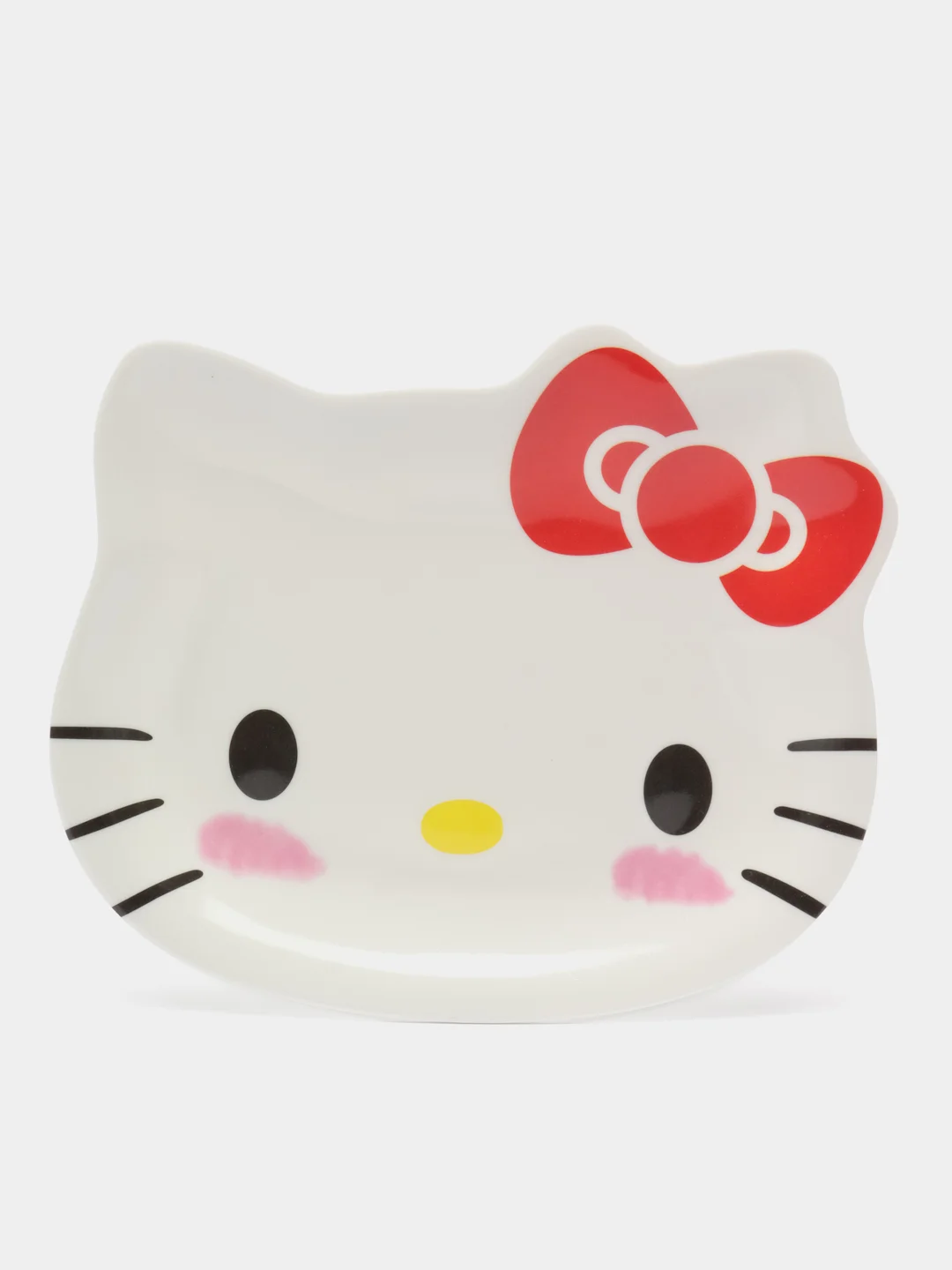 Бежевый тарелка детская декоративная Хэллоу Китти, Май мелоди, Hello Kitty, My Melody, Куроми