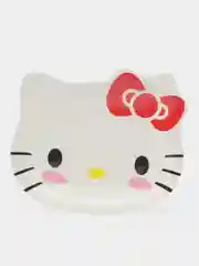 Бежевый тарелка детская декоративная Хэллоу Китти, Май мелоди, Hello Kitty, My Melody, Куроми