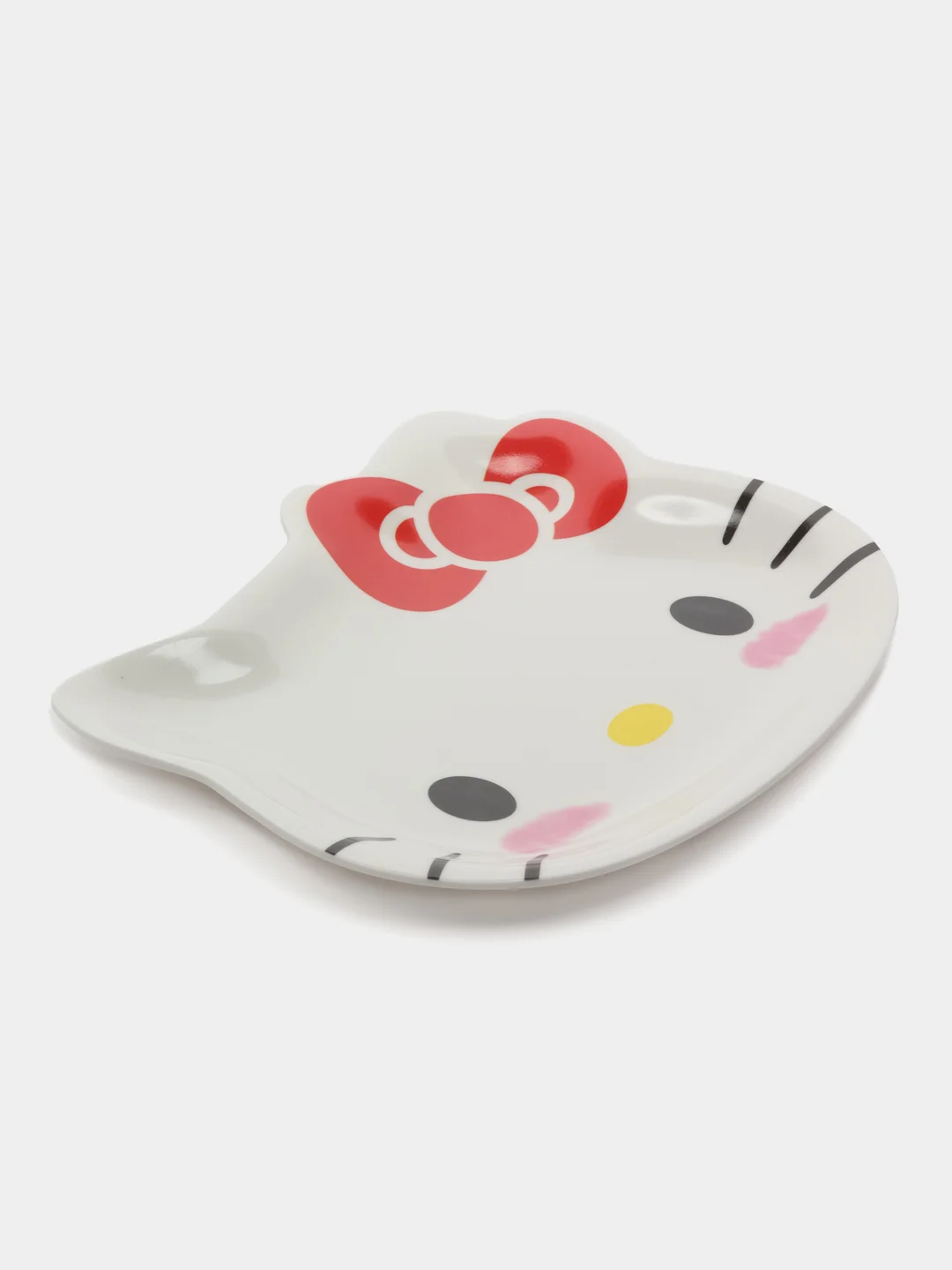 Бежевый тарелка детская декоративная Хэллоу Китти, Май мелоди, Hello Kitty, My Melody, Куроми