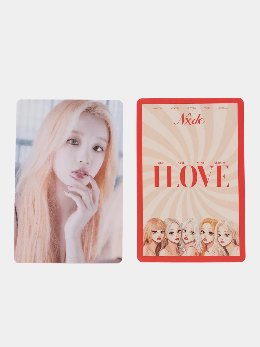 Мятный k-pop джи айдл карточки g idle карты (G)I-dle фотокарточки кпоп