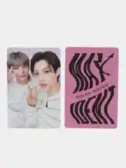 Фуксия k-pop Stray kids карточки cтрей кидс, карты стрэй кидс кпоп, карты для коллекционирования