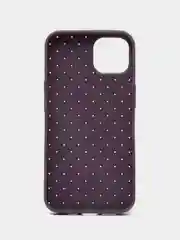Фиолетовый чехол Apple iPhone 13 плетенный силиконовый