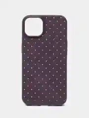 Фиолетовый чехол Apple iPhone 13 плетенный силиконовый