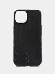 Черный чехол Apple iPhone 13 плетенный силиконовый