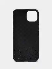 Черный чехол Apple iPhone 13 плетенный силиконовый