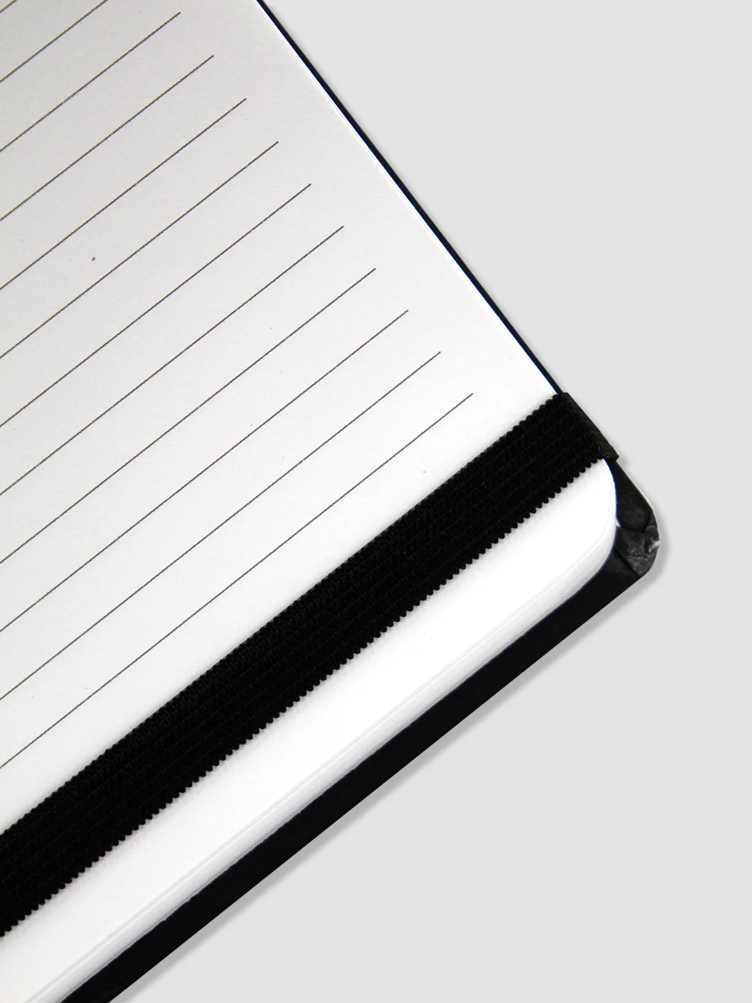 Черный блокнот в линию 64 листа А5 с резинкой-фиксатором MyArt Notebook Classic. Проф-Пресс