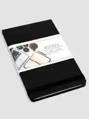 Черный блокнот в линию 64 листа А5 с резинкой-фиксатором MyArt Notebook Classic. Проф-Пресс