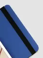Синий блокнот в линию 64 листа А5 с резинкой-фиксатором MyArt Notebook Classic. Проф-Пресс