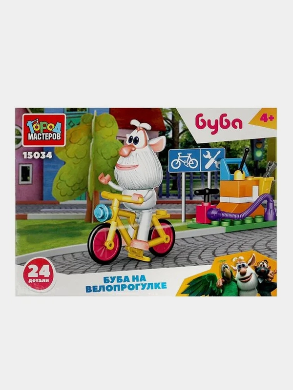 Конструктор Город мастеров "Буба на велопрогулке", 24 детали