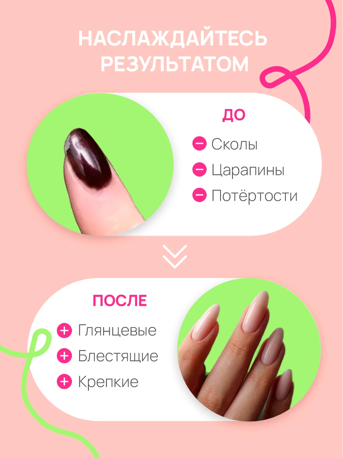 Топ глянцевый прозрачный для гель-лака без липкого слоя USHINE 12 мл