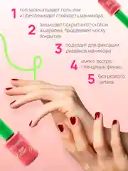 Топ глянцевый прозрачный для гель-лака без липкого слоя USHINE 12 мл