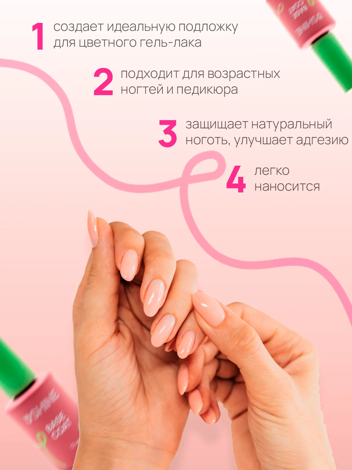 База классическая прозрачная для гель-лака USHINE 12 мл