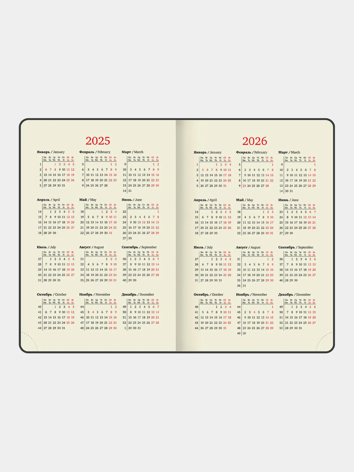 Ежедневник датированный 2025 Brauberg, планер планинг записная книжка А5, под кожу