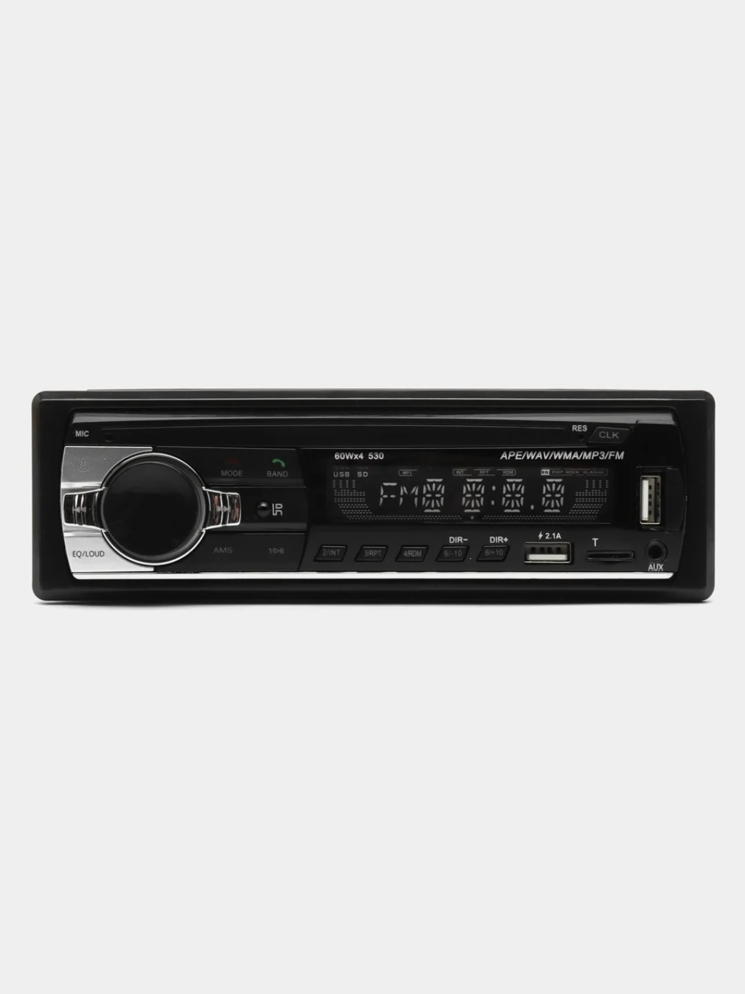 Автомагнитола 1 DIN, с пультом ДУ, Bluetooth, USB, AUX