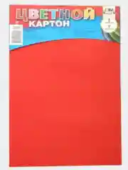 Синий картон цветной "Волшебный", А4, 8л,8цв. матовый, в папке/Апплика