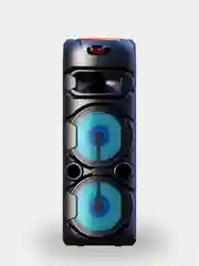 Черный колонка Bluetooth с LED-подсветкой ZQS 40Вт (USB/SD/AUX/FM) + микрофон/пульт