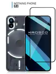 Прозрачный стекло 1-2 шт для Nothing Phone (2) защитное ROSCO с олеофобным покрытием и рамкой