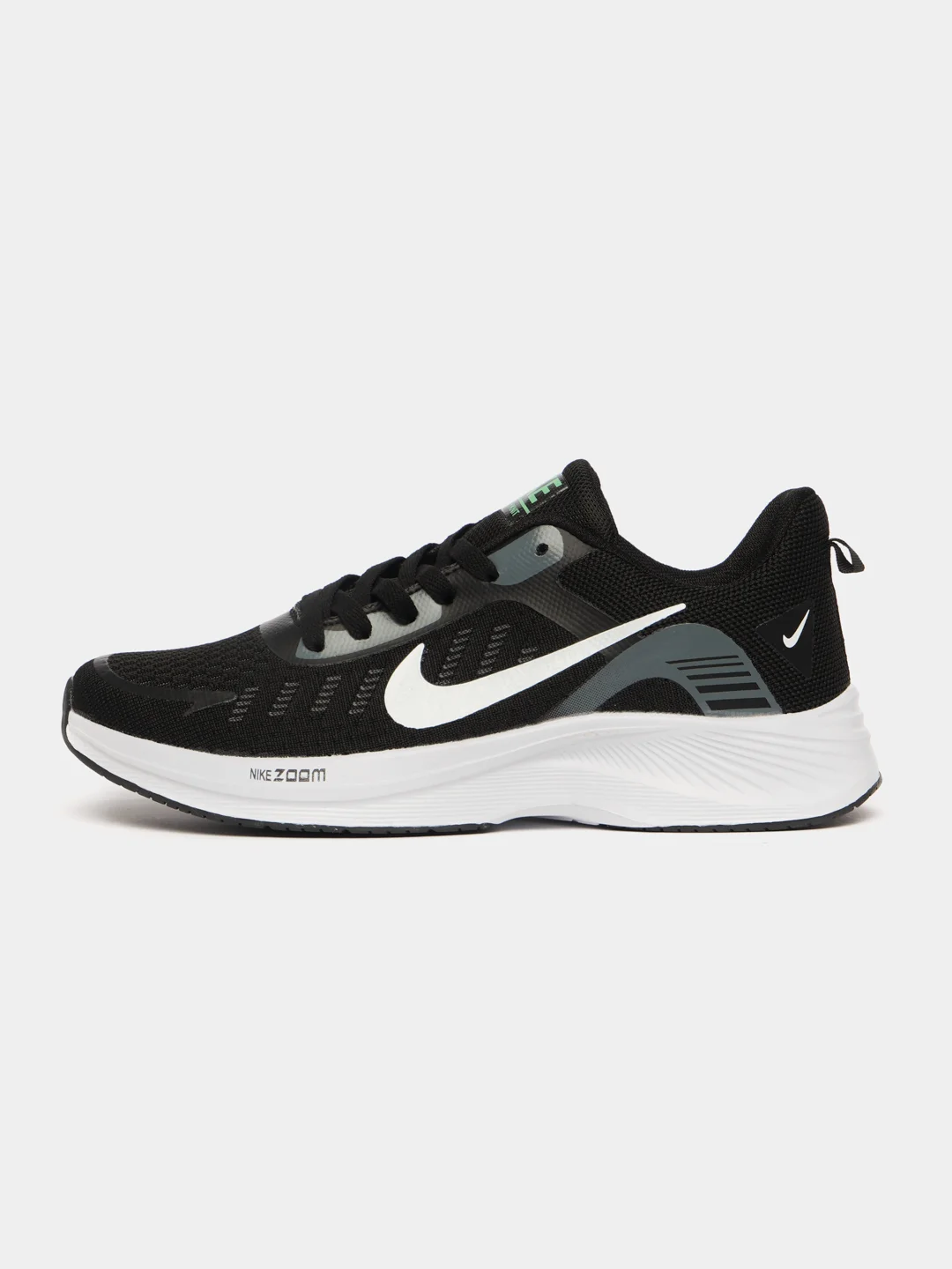 Черный мужские беговые кроссовки с логотипом Nike Zoom
