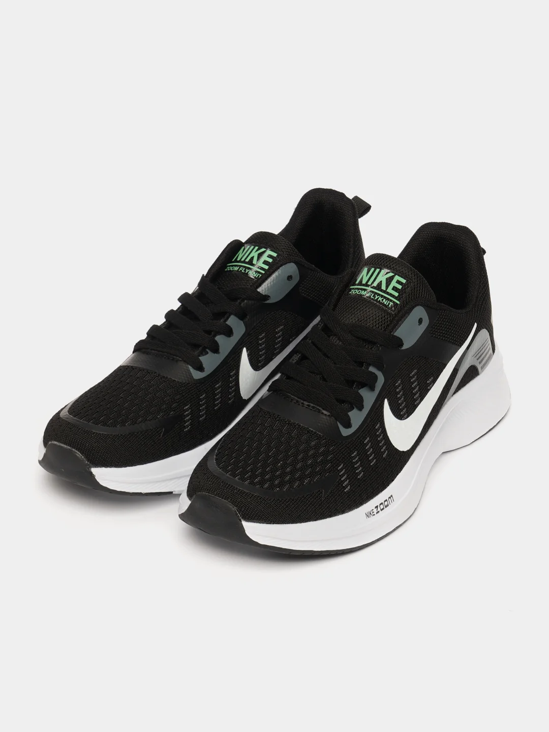 Черный мужские беговые кроссовки с логотипом Nike Zoom