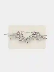 Серый женские серьги, длинные, подвеска "Бабочка"