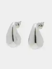 Серебряный серьги Капля размер S