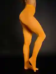 Оранжевый женские колготки цветные, капроновые, летние, 50 DEN