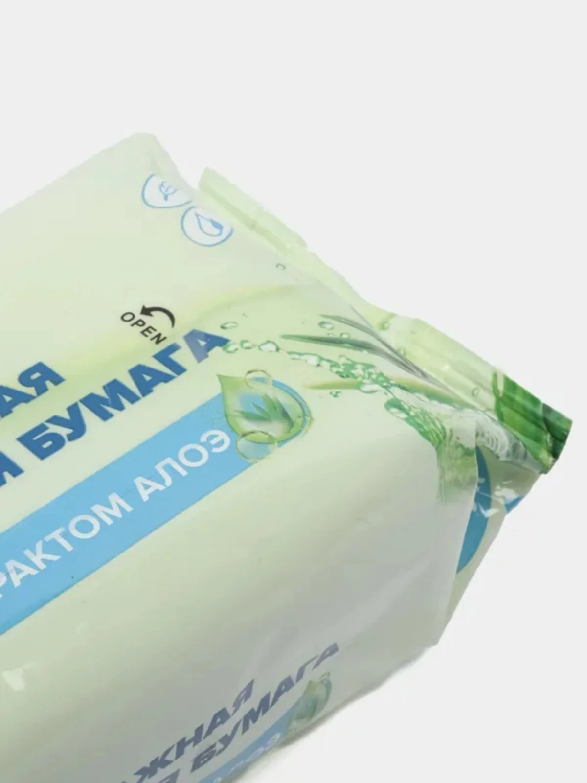 Влажная туалетная бумага 180 шт с экстрактом алоэ