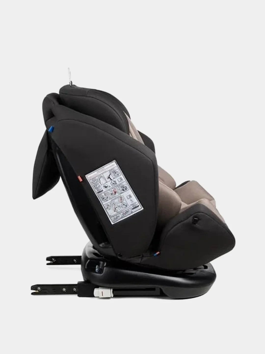 Автокресло детское Siger Ультра Isofix, группа 0+/I/II/III, 0-36 кг, антрацитово-серый