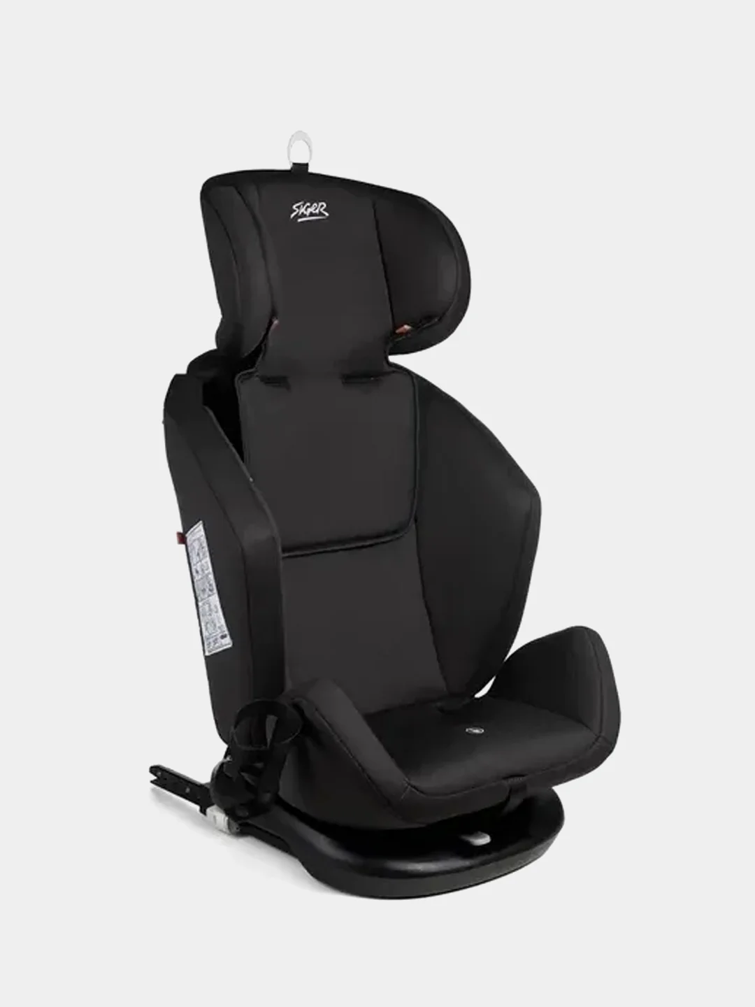 Автокресло детское Siger Ультра Isofix, группа 0+/I/II/III, 0-36 кг, антрацитово-серый