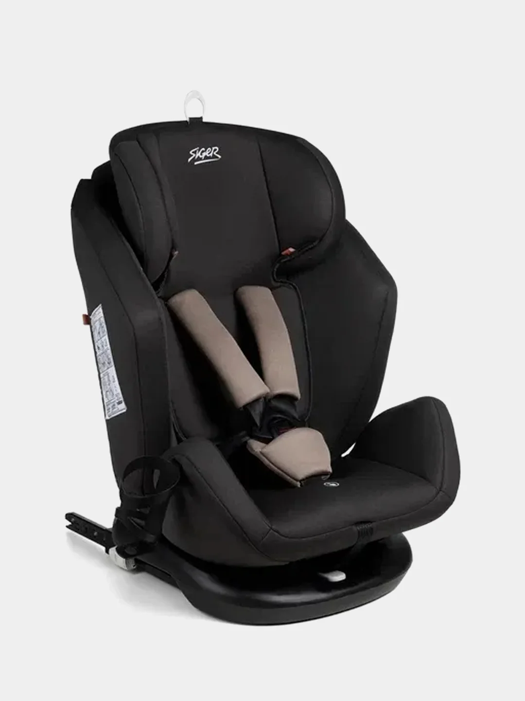 Автокресло детское Siger Ультра Isofix, группа 0+/I/II/III, 0-36 кг, антрацитово-серый