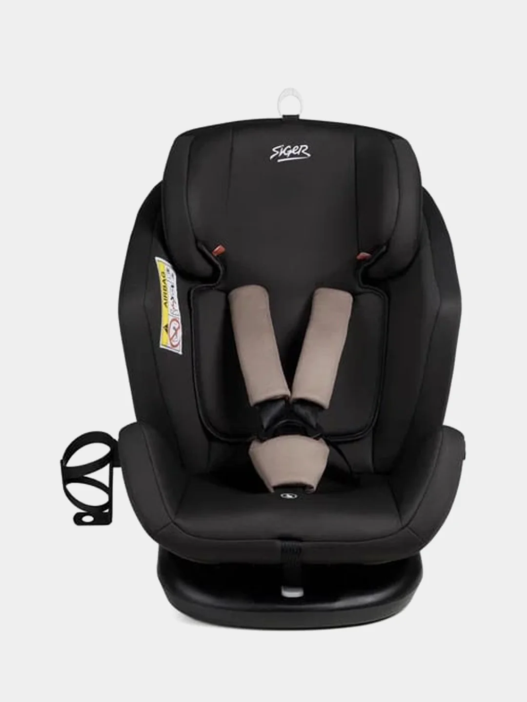 Автокресло детское Siger Ультра Isofix, группа 0+/I/II/III, 0-36 кг, антрацитово-серый