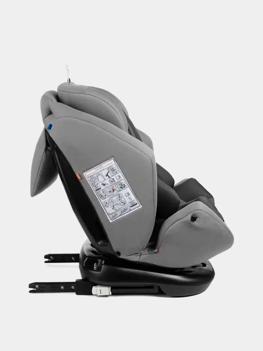 Автокресло детское Siger Ультра Isofix, группа 0+/I/II/III, 0-36 кг, светло-серый