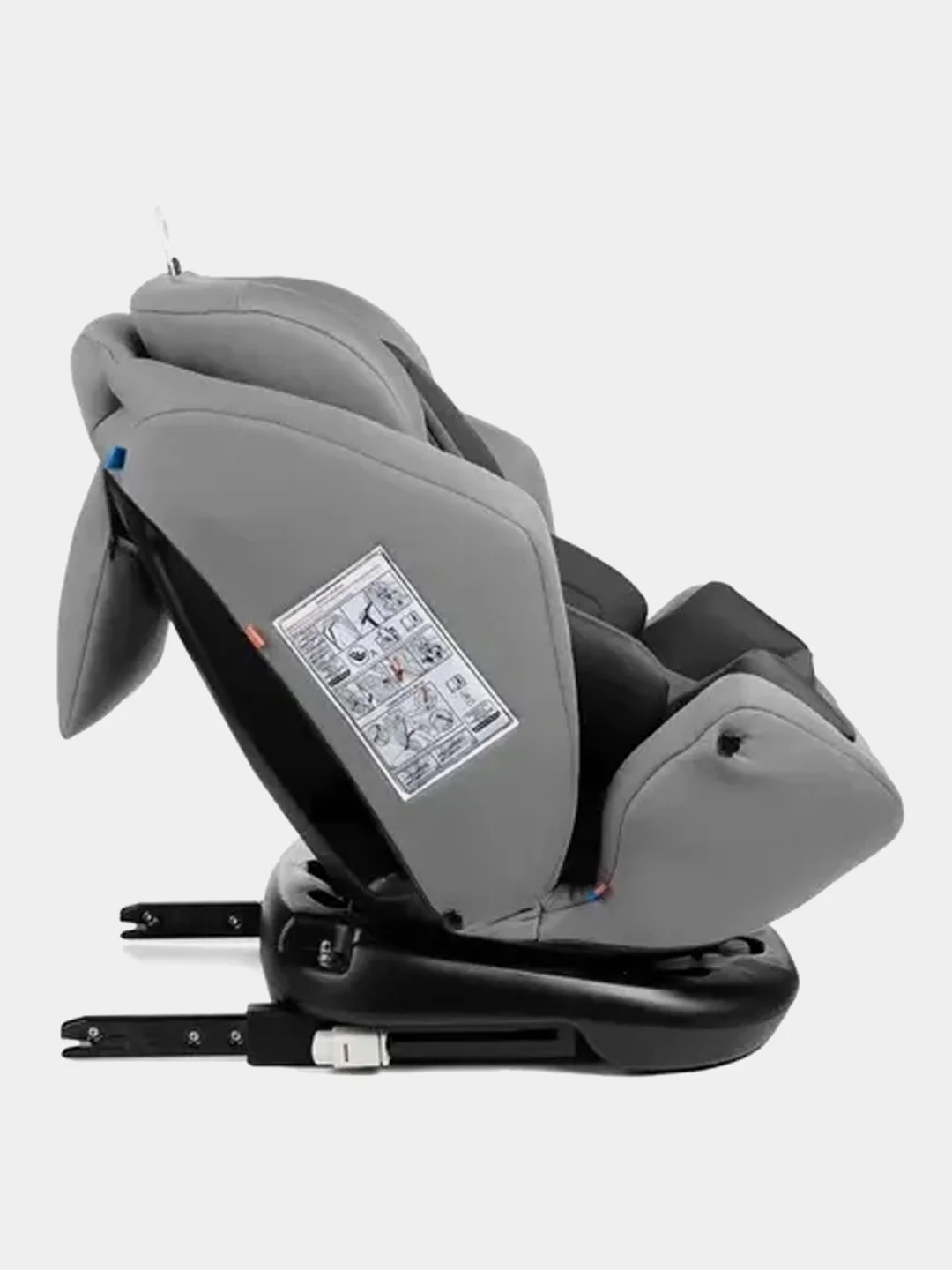 Автокресло детское Siger Ультра Isofix, группа 0+/I/II/III, 0-36 кг, светло-серый
