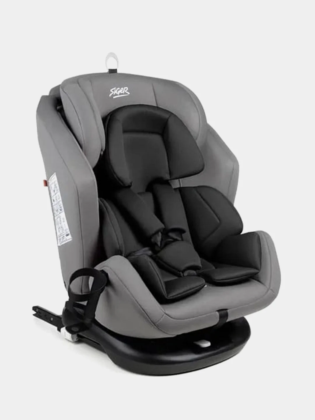 Автокресло детское Siger Ультра Isofix, группа 0+/I/II/III, 0-36 кг, светло-серый