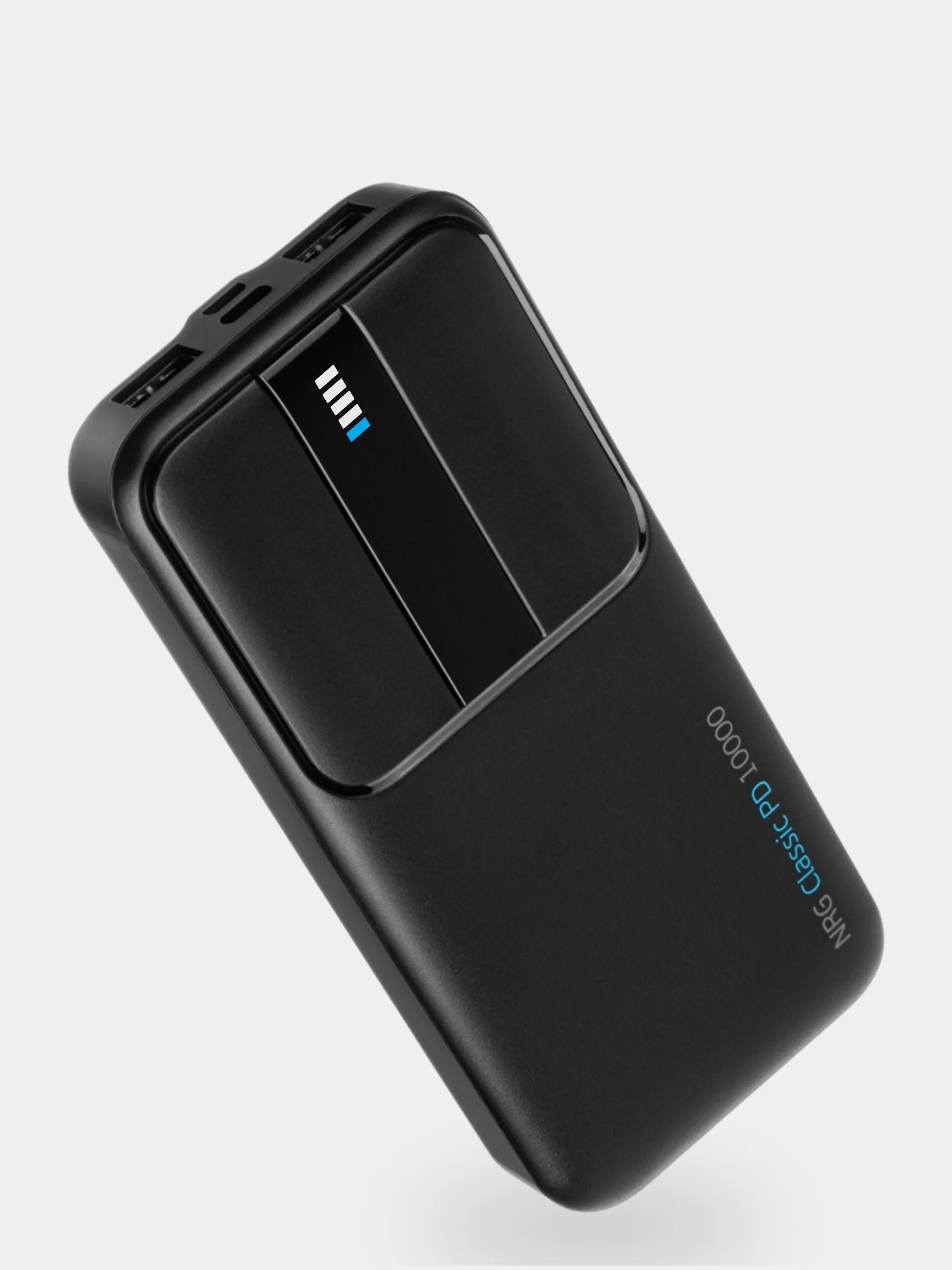 Внешний АКБ 10000 мАч, NRG Classic PD, 37W, 1-USB, PD, QC, дисплей, Deppa