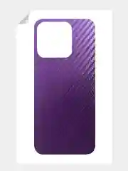Пурпурный защитная пленка для Honor X8A под карбон на заднюю часть,под кожу на зад крышку Хонора Х8а